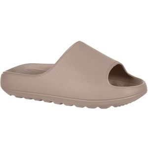 LIKE NEW- Squishy Slides Lightweight Shower Cushion Slippers Beige Pool Sandals